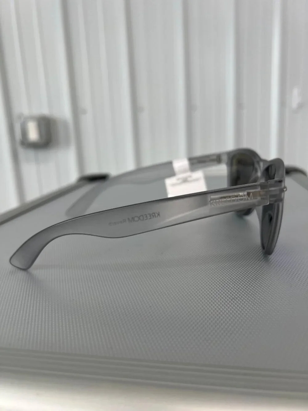 Kreedom Reverb Sunglasses 1 Lens Reader Tech Gray Frame Blue Mirror Lenses NEW